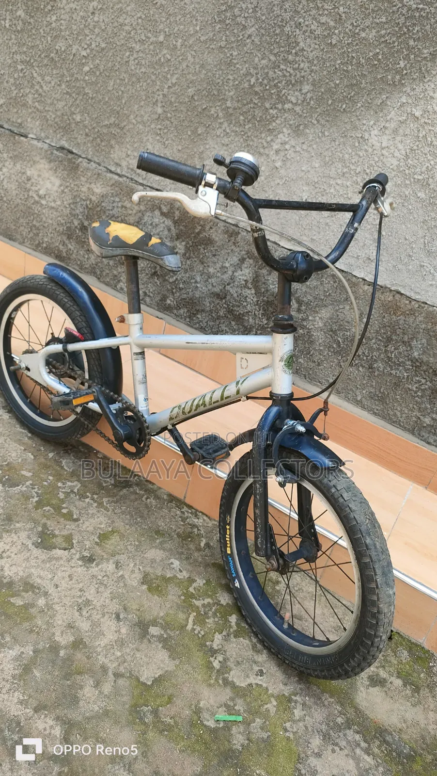Japanese Silver Dually BMX-Style Bike, 16 Inches, 4-8yrs.