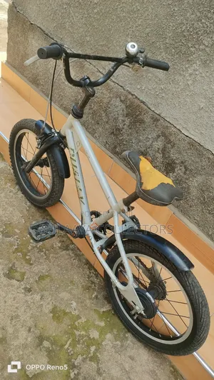 Japanese Silver Dually BMX-Style Bike, 16 Inches, 4-8yrs.