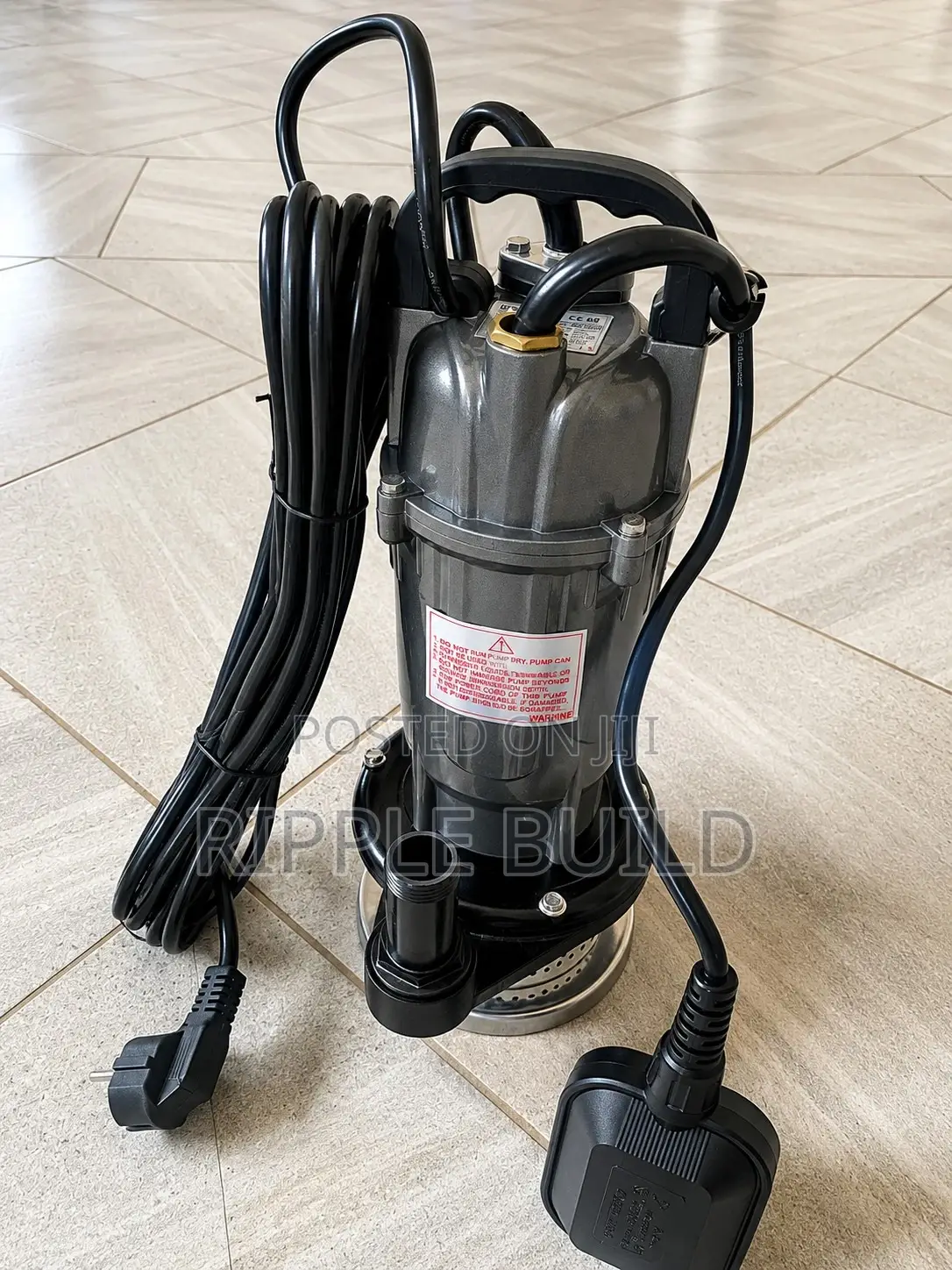 370w Ac Submersible Water Pump, 0.5hp, 18m Head, High Flow Pump