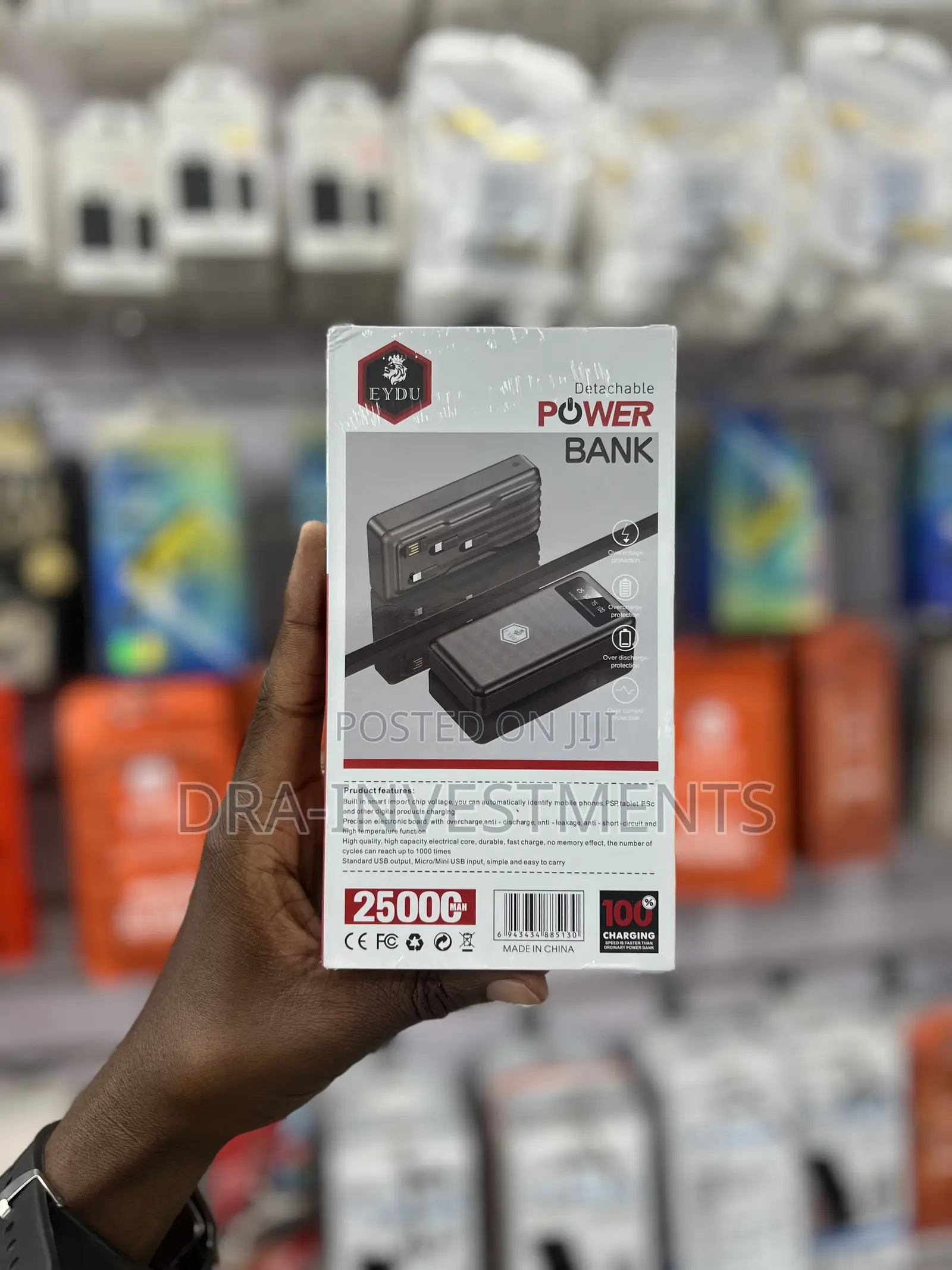 Original 25000mah Eydu Power Bank – Ultra High Capacity Fast Charging