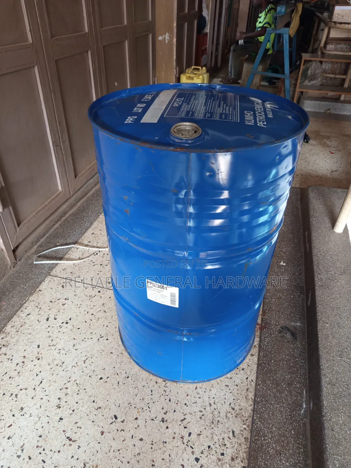 Metallic Drum Water Tank 240litres Blue