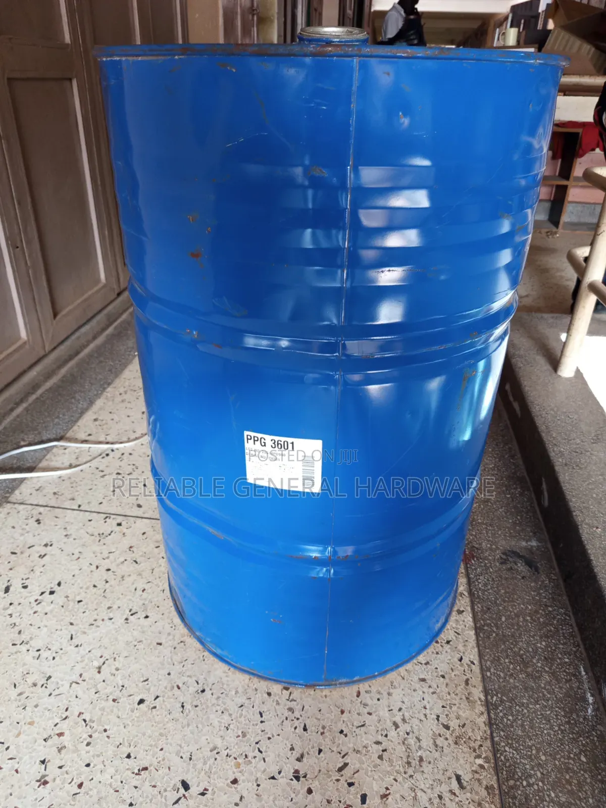 Metallic Drum Water Tank 240litres Blue