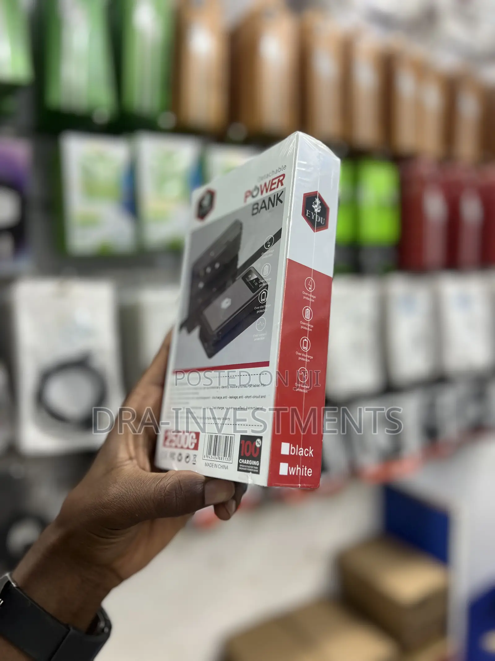 Original 25000mah Eydu Power Bank | 4 Built-in Cables | Fast Charging