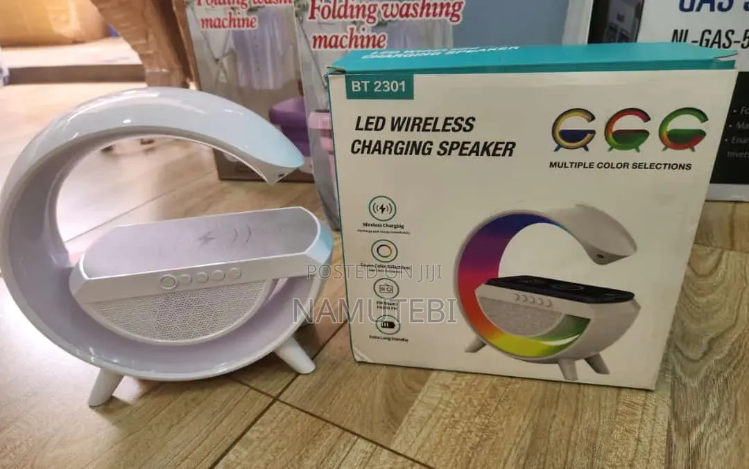 Wireless Charger With Bluetooth Speaker,Aux, Usb Led Light