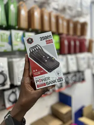 Original 25000mah Eydu Power Bank | 4 Built-in Cables | Slim Portable