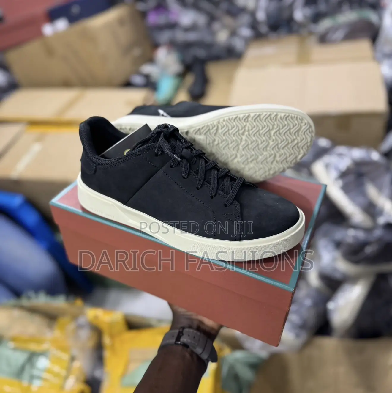 Black Ecco Suede Sneakers