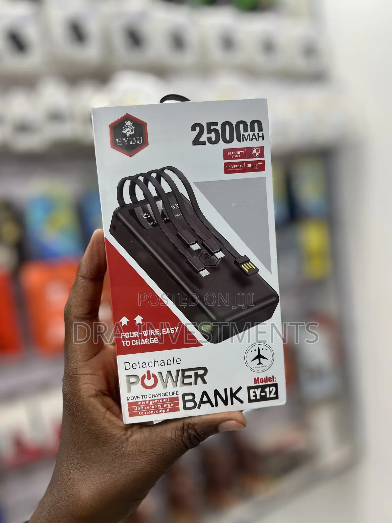 Original 25000mah Eydu Power Bank – Ultra Fast Charging
