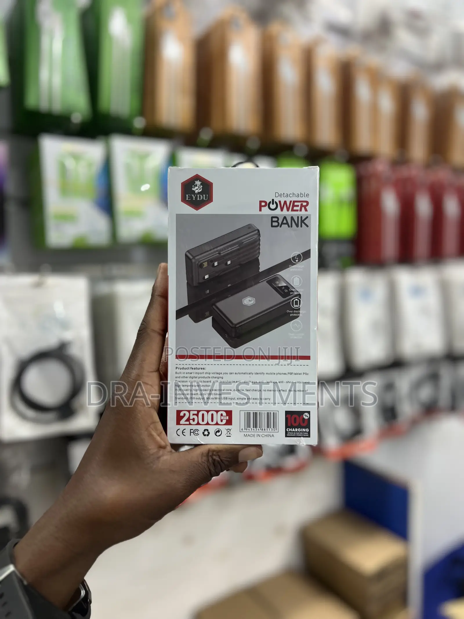 Original 25000mah Eydu Power Bank – Ultra Fast Charging