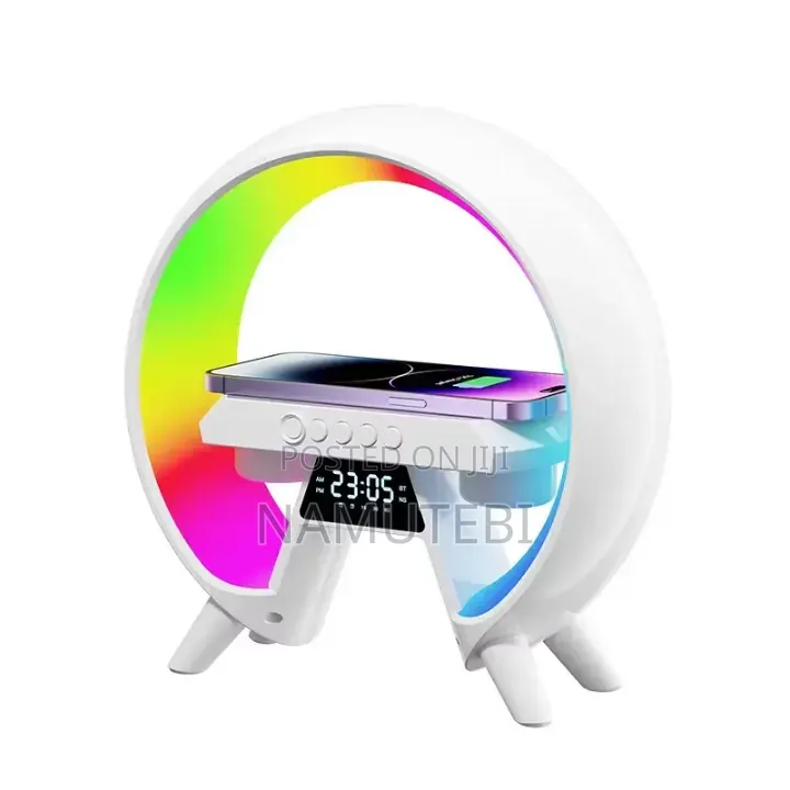 Wireless Charger With Bluetooth Speaker,Aux, Usb Led Light