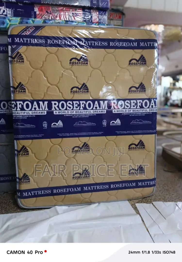 Double Layer Spring Mattress. 5*6*12inches. ( Cream)
