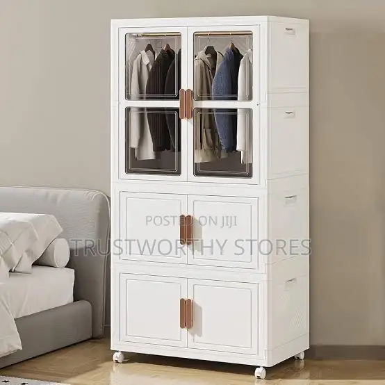 Double Folding Wardrobe With Rollers