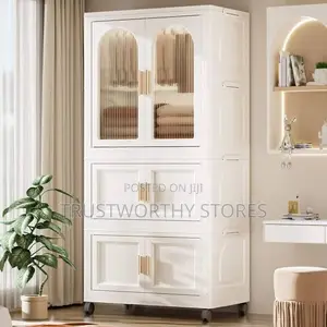 Double Folding Wardrobe With Rollers