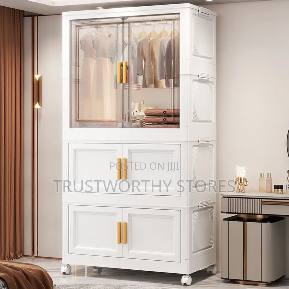 Double Folding Wardrobe With Rollers