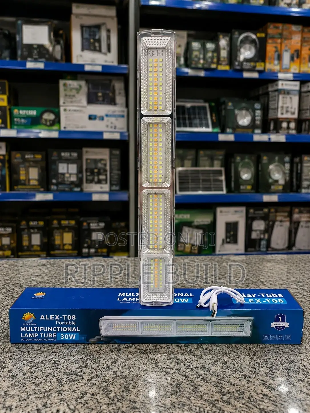Rechargeable Led Tube Light Phone Charging | Emergency Backup Light