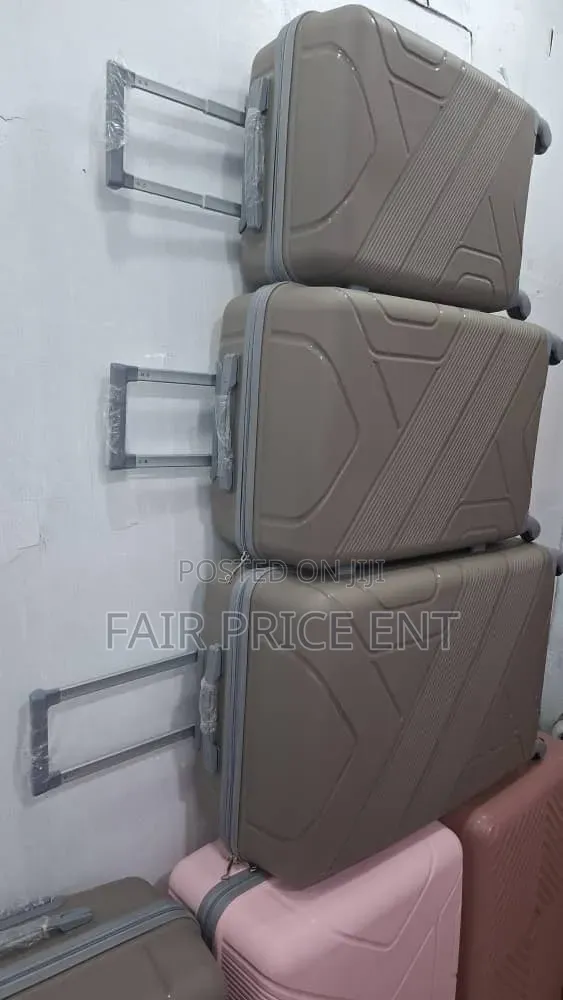 Rubber Plastic Suitcase. Large. ( Gray)
