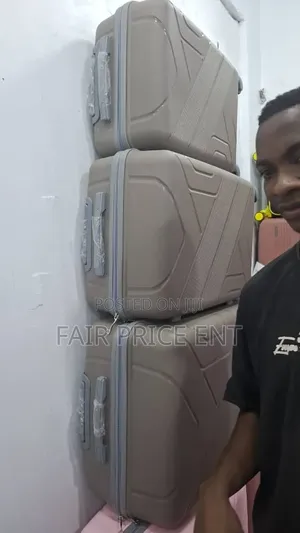 Rubber Plastic Suitcase. Large. ( Gray)