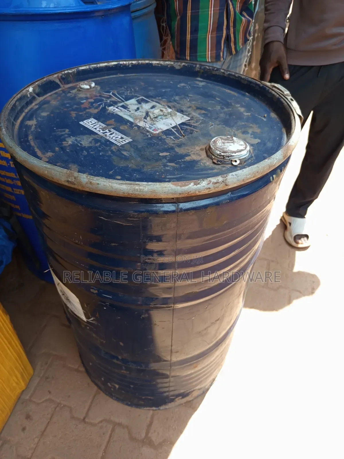 Metallic Drum Tank With Rock Or Opener 240litres