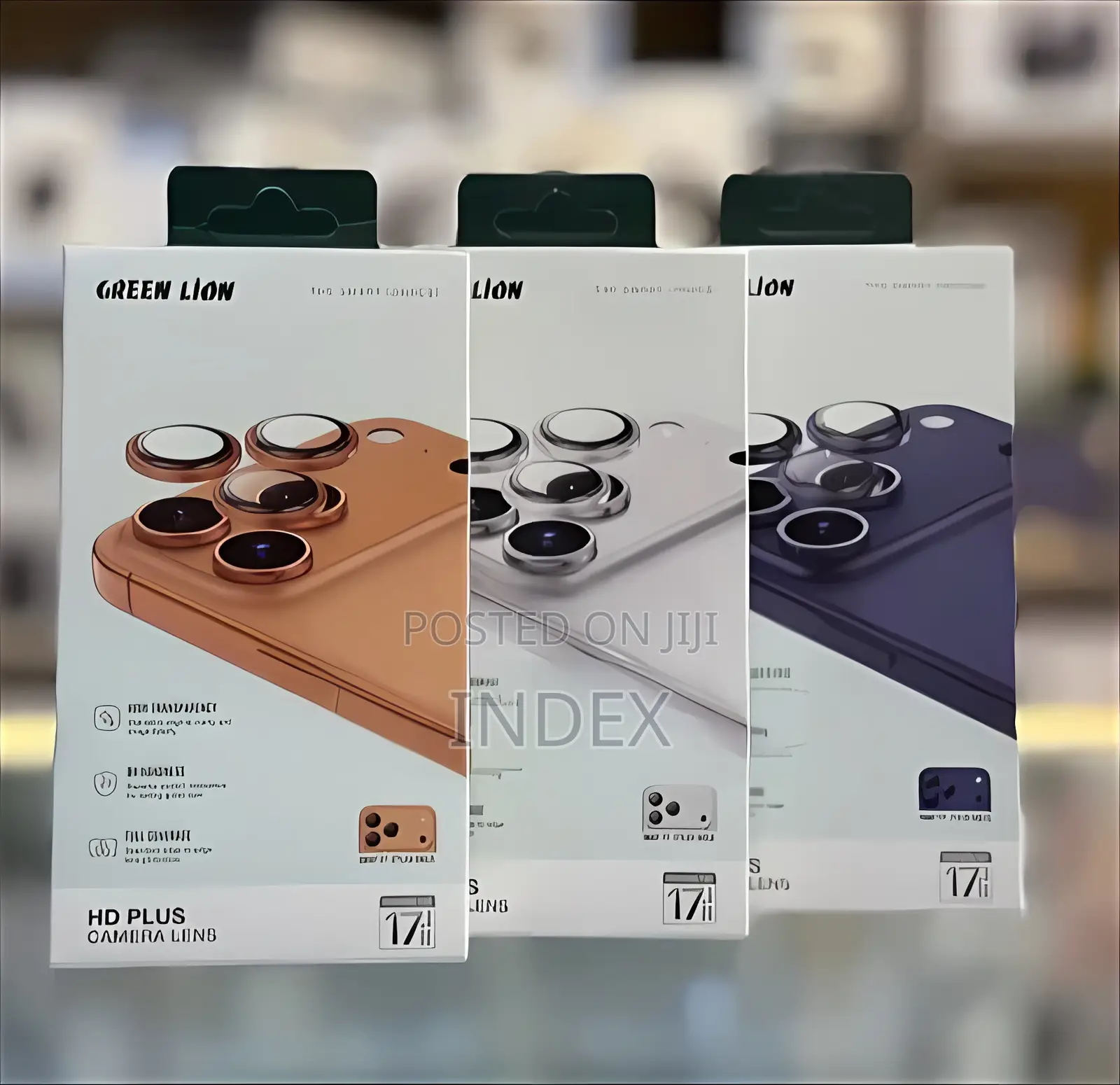 Green Lion iPhone 17 Pro and 17 Pro Max Hd Camera Lens Protectors