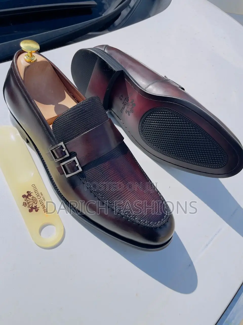 Monk Strap Leather Shoes