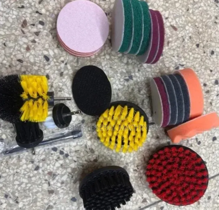 Drill Brush/Sponge Pads Attachments Car Detailing/Cleaning Kit