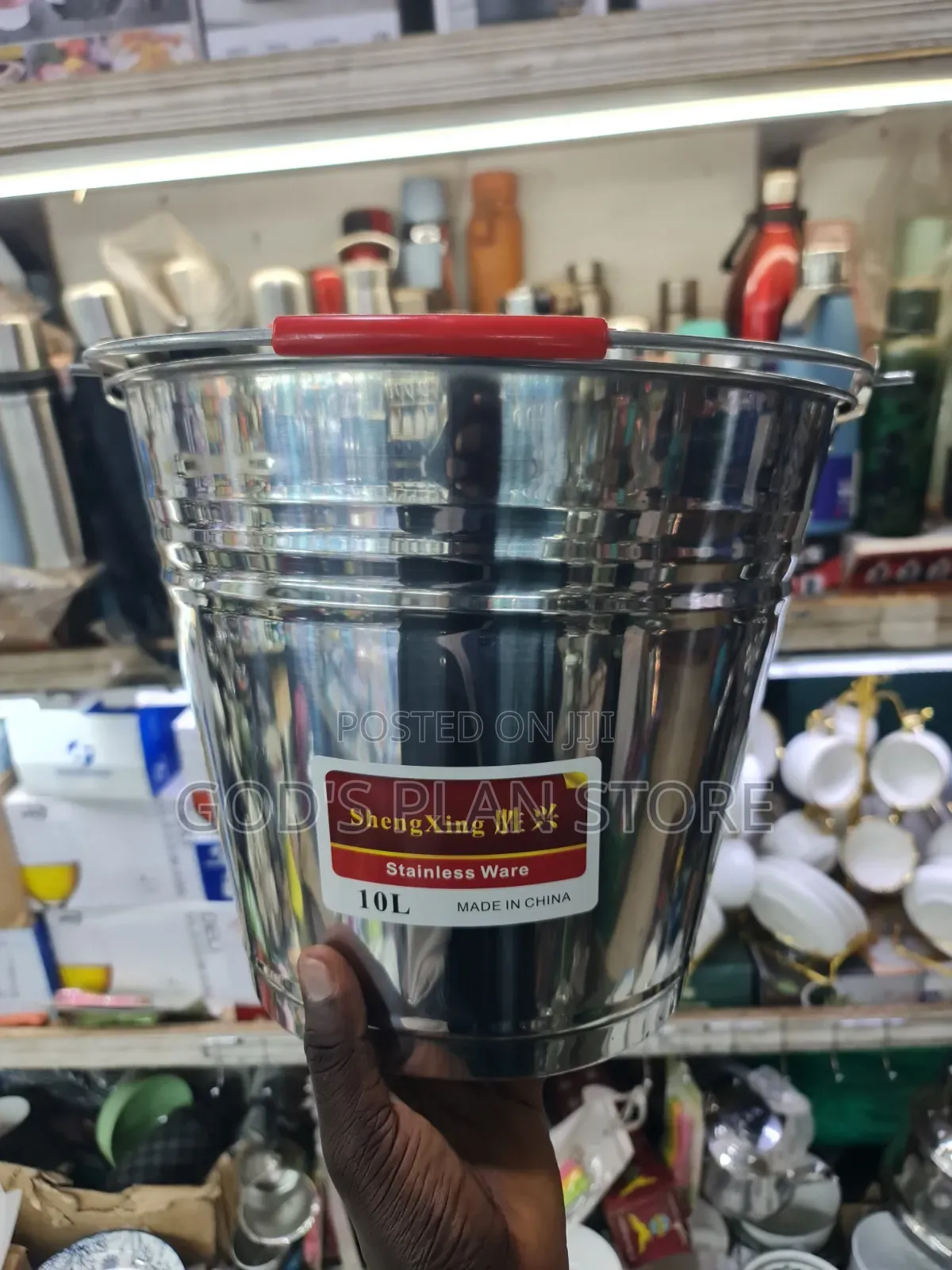 Shengxing Metallic Stainless Steel 10litres Buckets