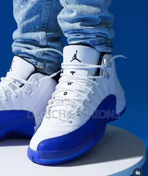 Classic Nike Air Jordan 12 Retro in Blue White