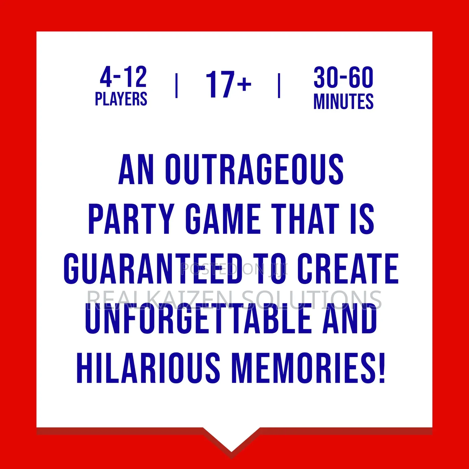 Never Have I Ever Card Funny Game Party Game of Poor Life Decisions