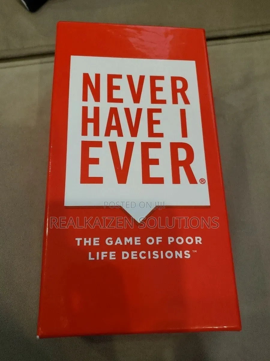 Never Have I Ever Card Funny Game Party Game of Poor Life Decisions