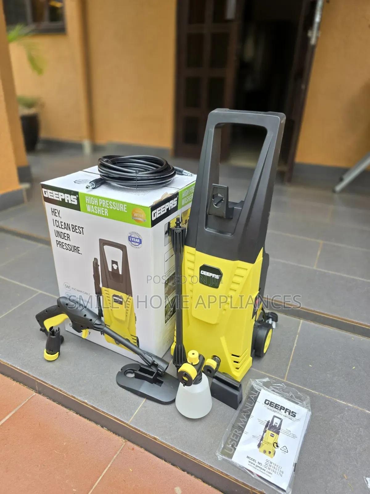 Geepas Electric High Pressure Car Washer Gun With 1 Year Warranty