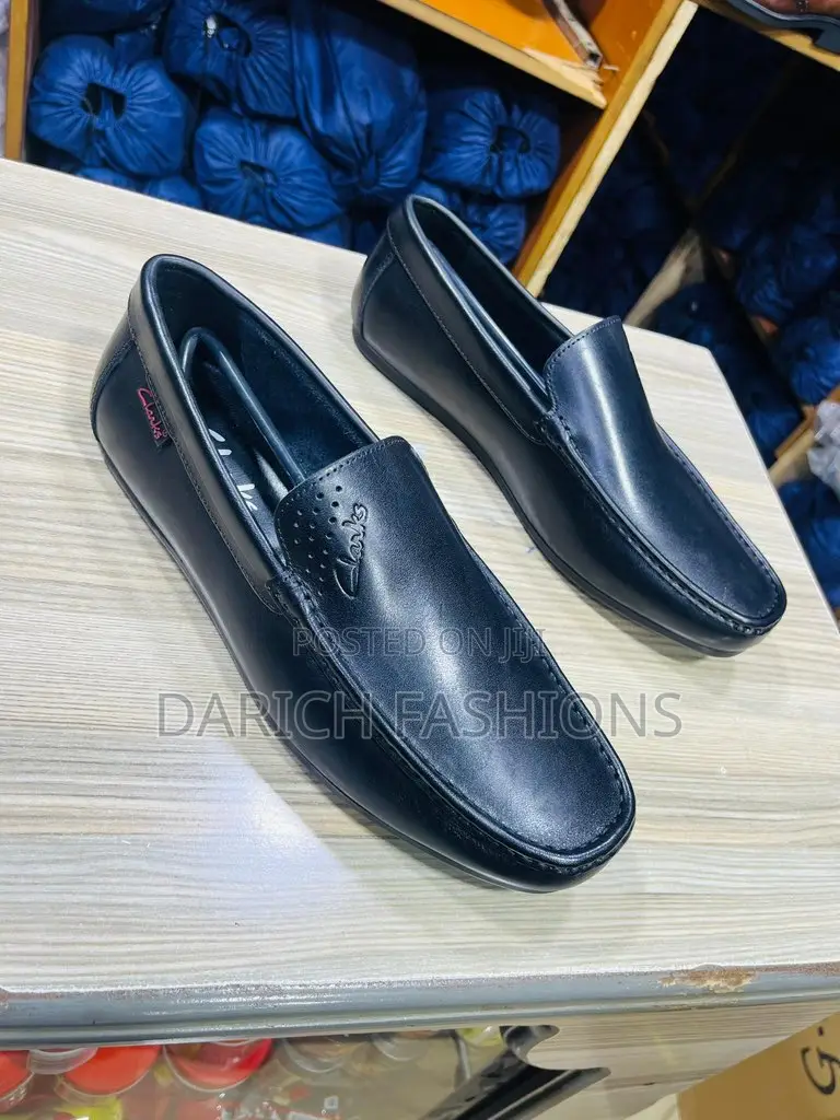 Black Clarks Loafers
