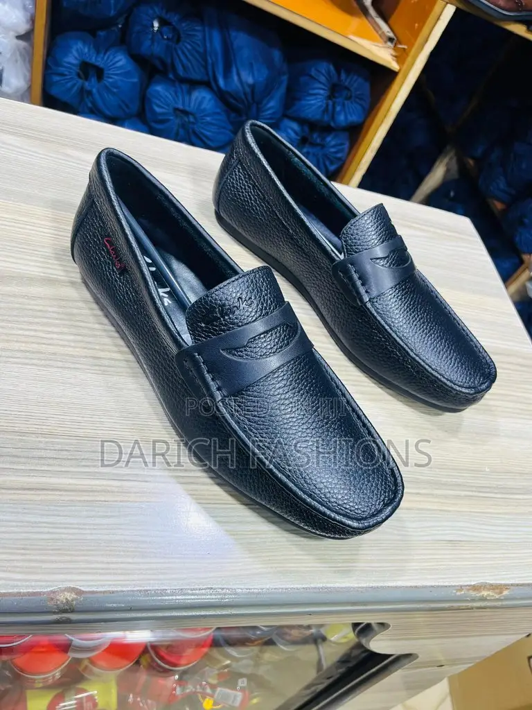 Black Clarks Loafers