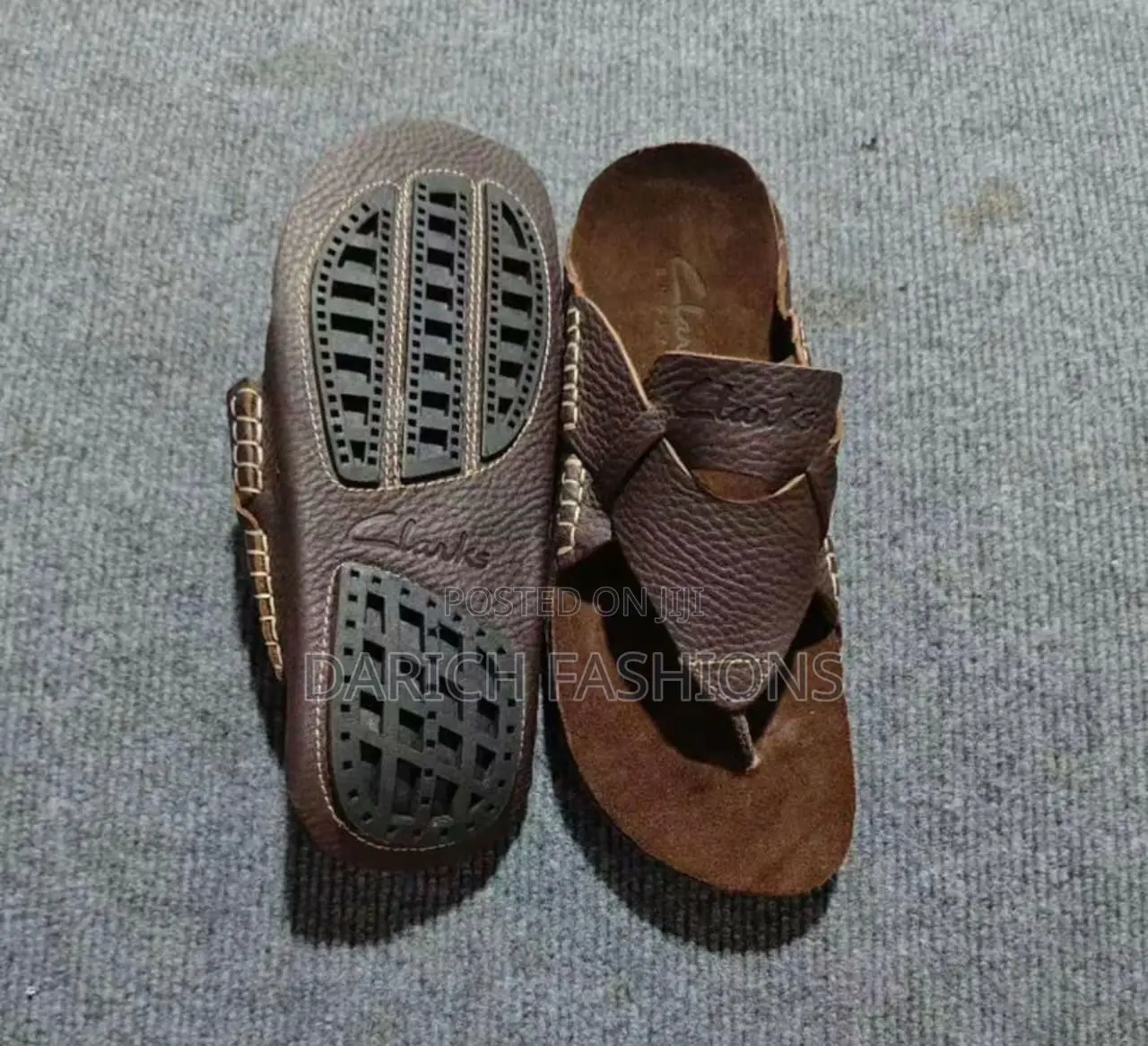 Brown Leather Clarks Sandals
