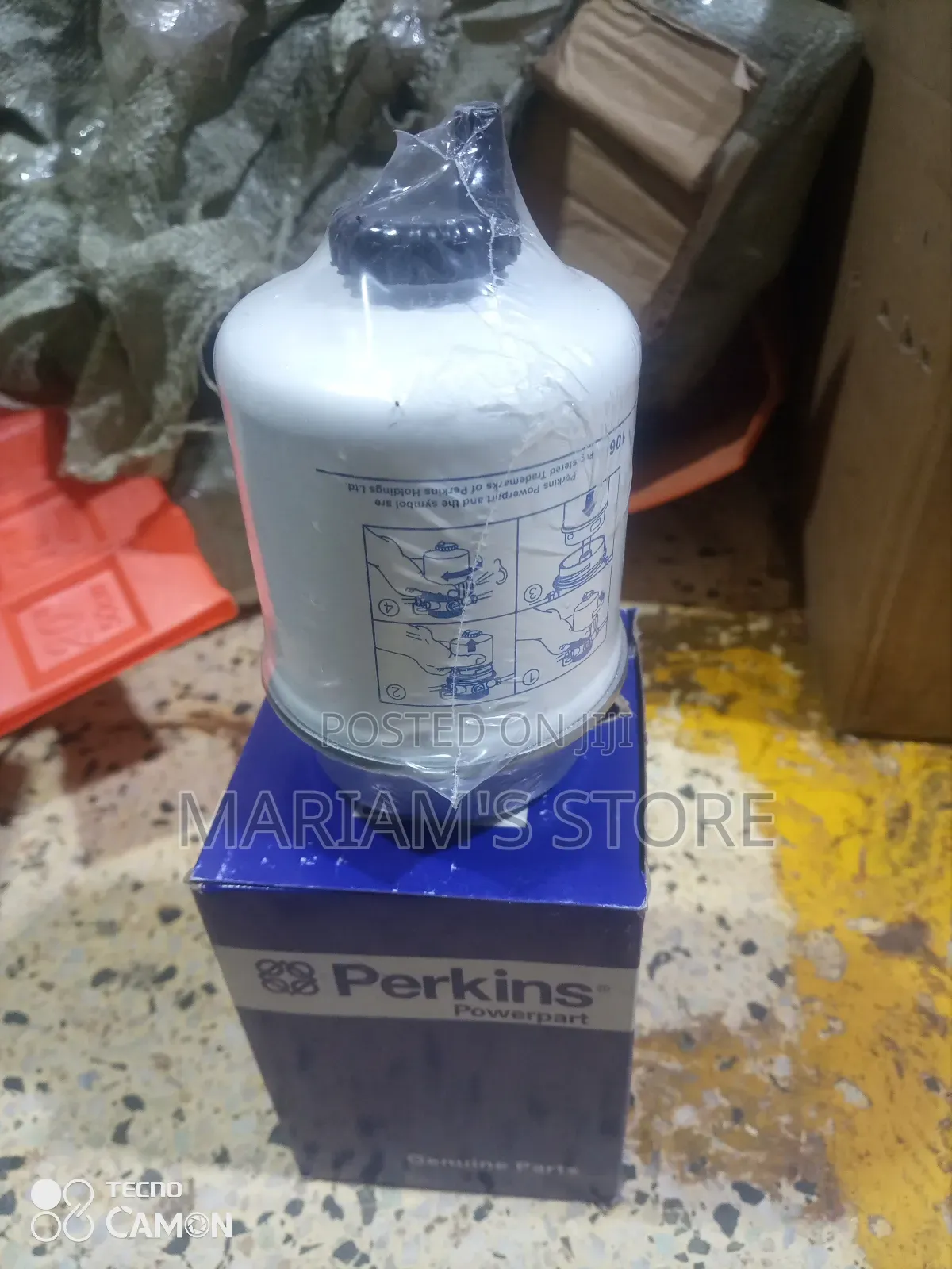 Perkins Fuel Filter, Commonly Used in Various Diesel Engines.