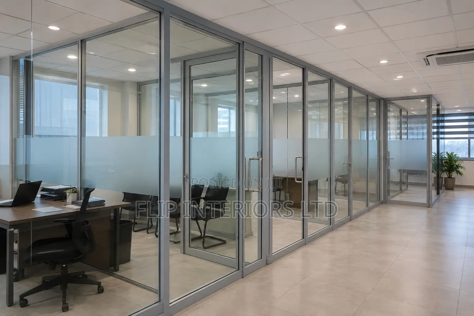 Aluminium Glass Office Partition Solutions