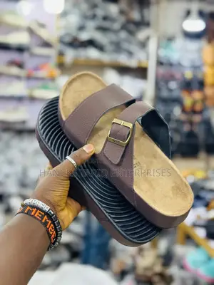 Stylish Men’S Double-Strap Comfort Sandals – Grey