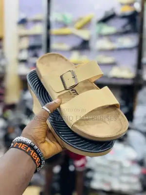 Stylish Men’S Double-Strap Comfort Sandals – Grey