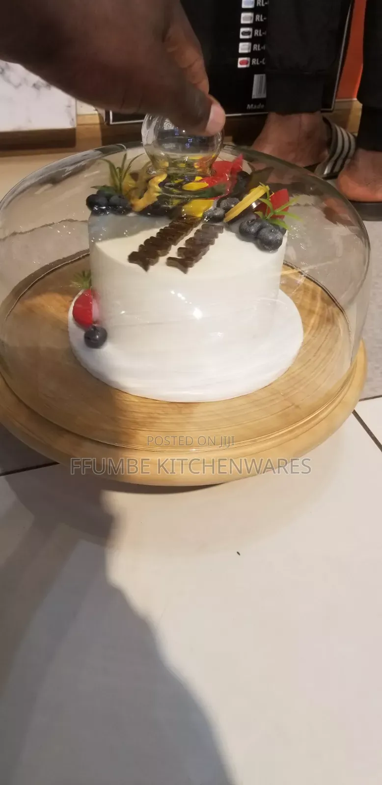 Cake Stand With Glass Cover