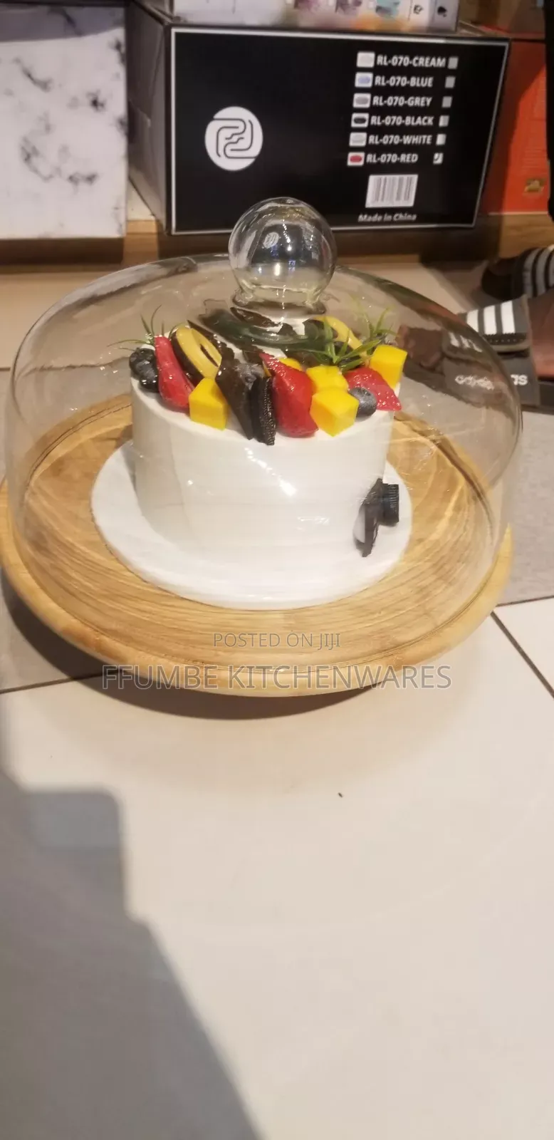 Cake Stand With Glass Cover