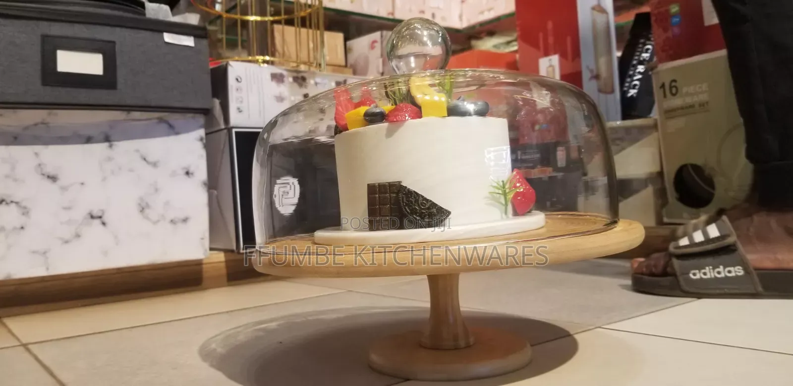 Cake Stand With Glass Cover