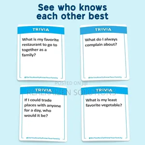 Do You Really Know Your Family? – Fun Family Trivia Card Game