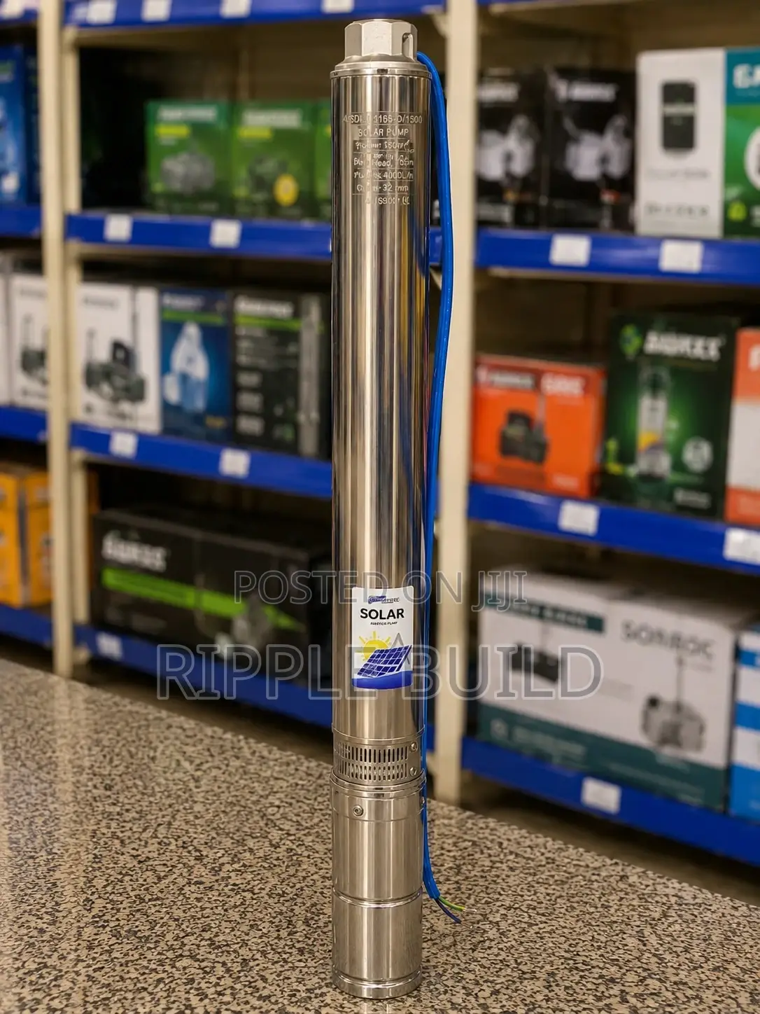 1500w Solar Borehole Pump | Deep Well Solar Water Pump 165m Head