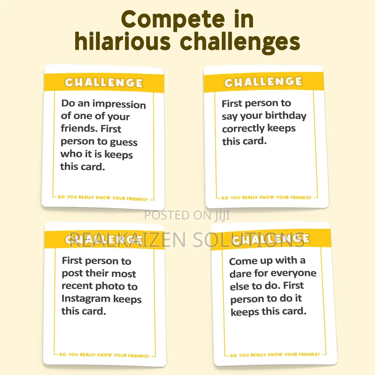 Do You Really Know Your Friends? – Fun Trivia Card Game