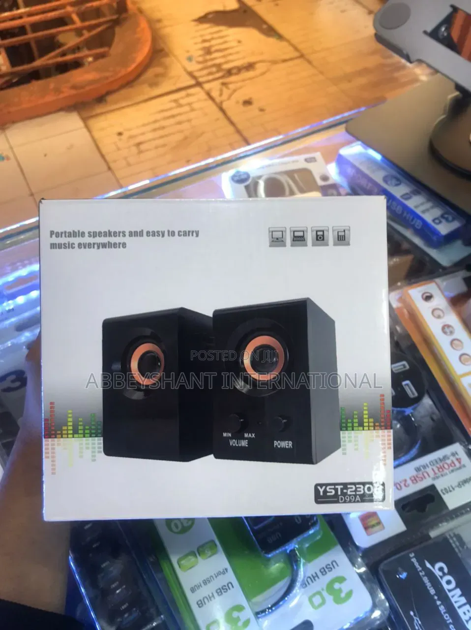 Portable Laptop Speaker Wooden Bodies Speakers