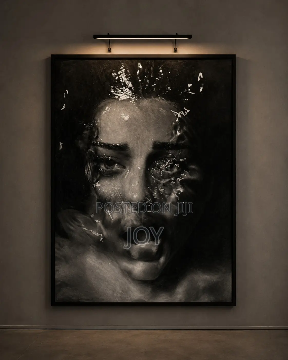 Art Piece Painting Potrait- Submerged Echoes