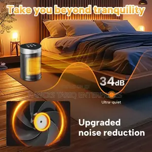 Portable Electric Space Heater With Remote Control Digital Display