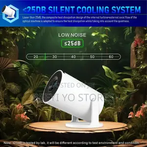 Ultra-quiet Portable Projector – Silent Cooling System