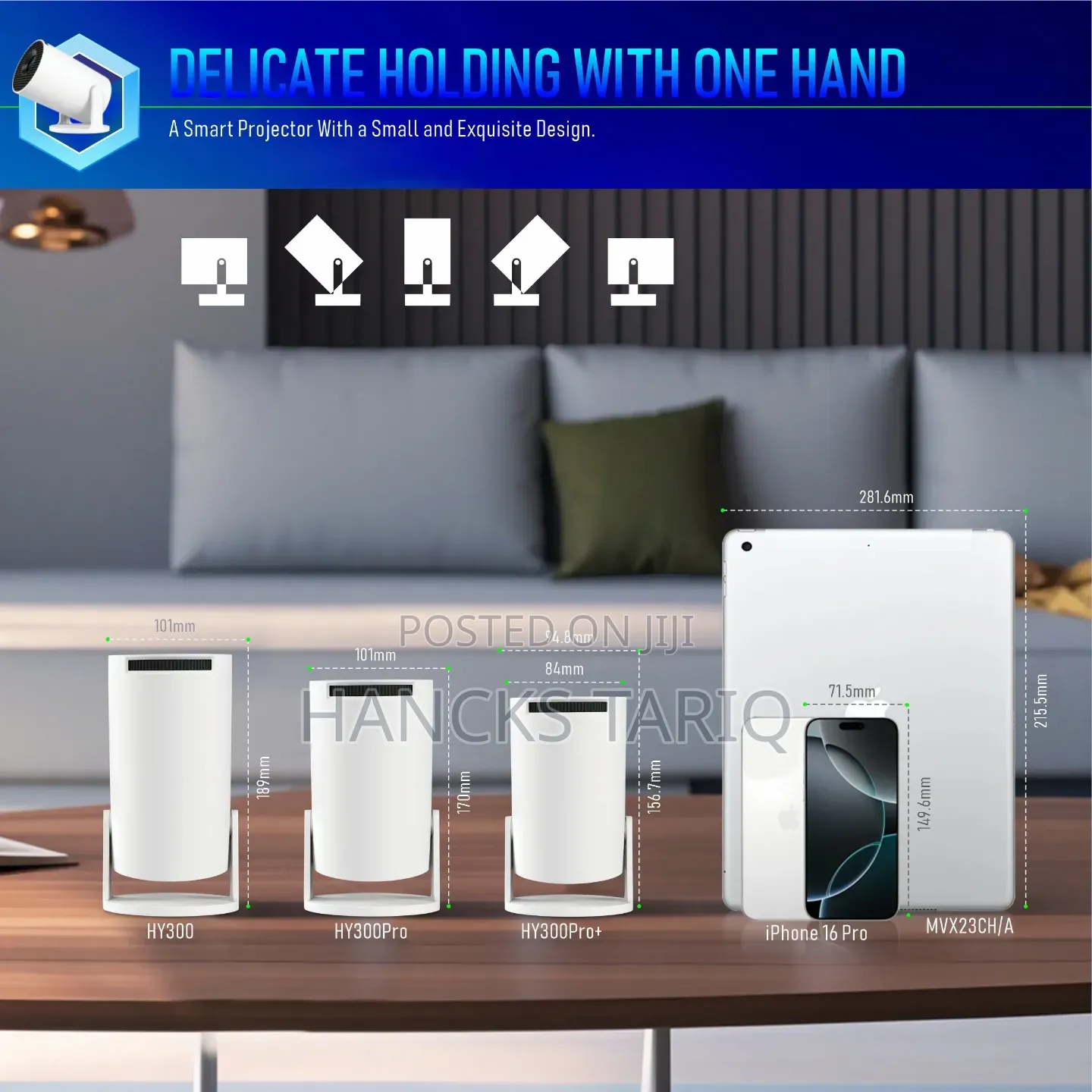 Ultra-quiet Portable Projector – Silent Cooling System