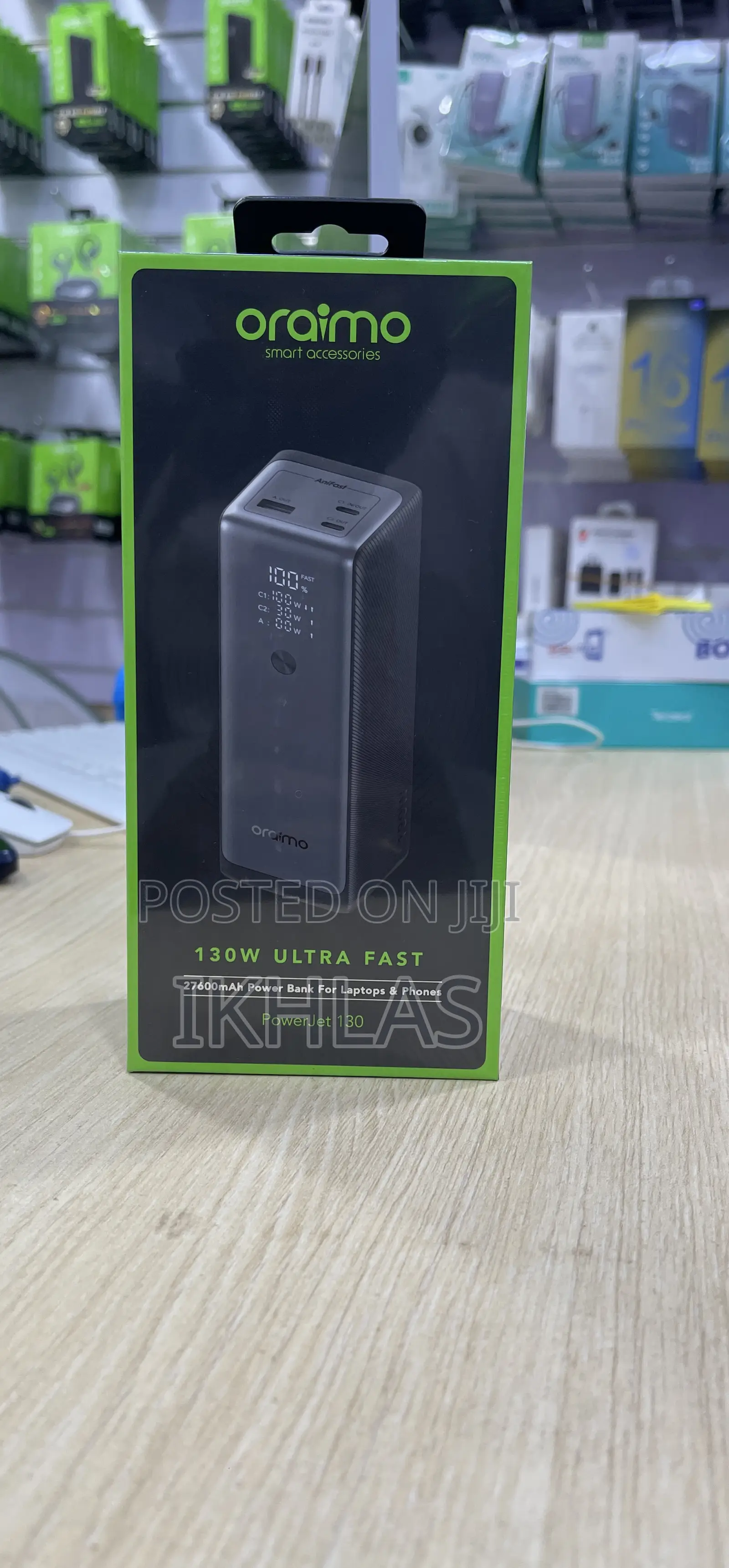 Oraimo Powerbank Power Jet 130w Ultra Fast for Laptops and Phones