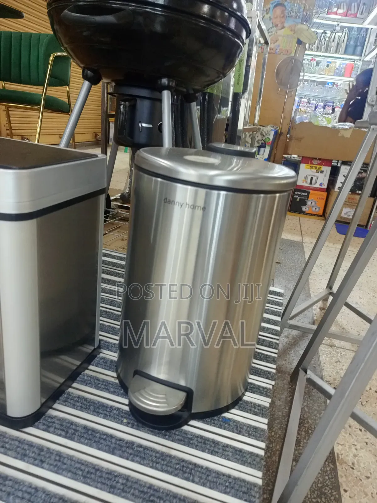 12l Danny Home Stainless Steel Pedal Trash Can
