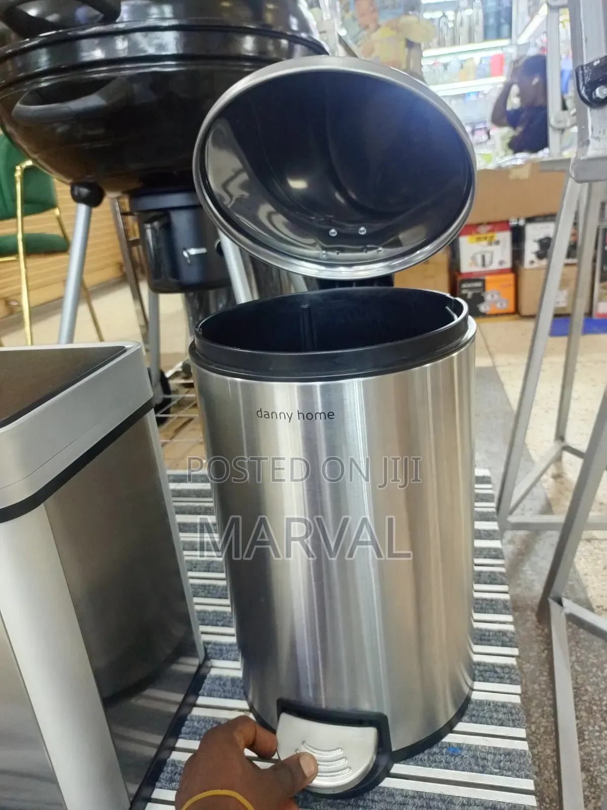 12l Danny Home Stainless Steel Pedal Trash Can